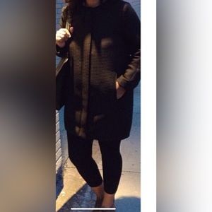 Topshop black woman’s dress coat size 4